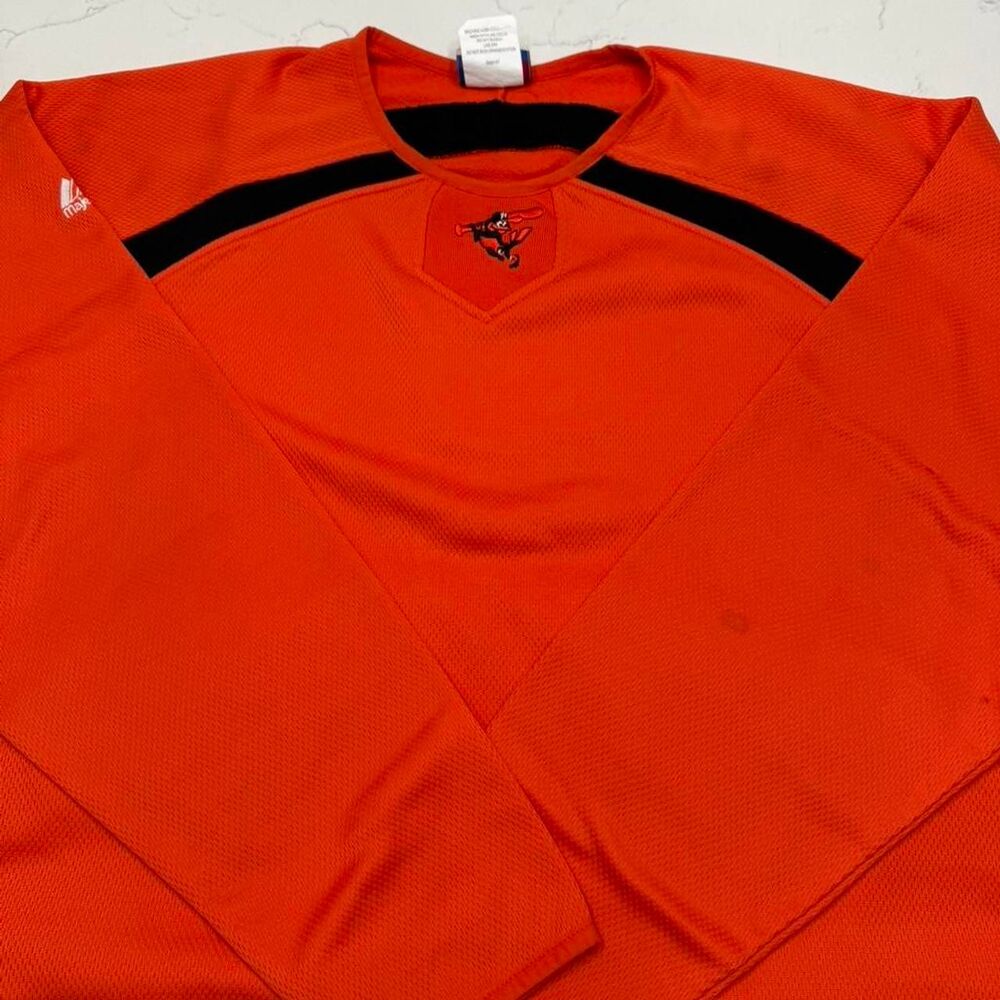 Majestic-athletic Men's Orange and Red Sweatshirt